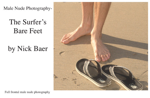 Male Nude Photography- The Surfer's Bare Feet Book and eBook